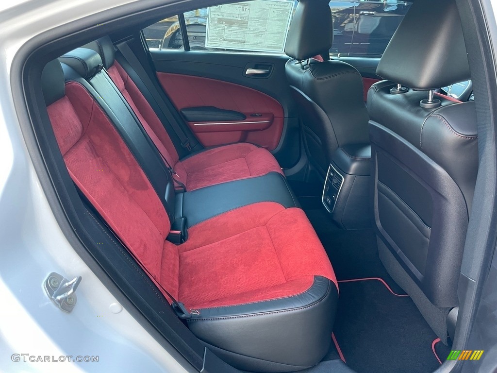 Black/Ruby Red Interior 2021 Dodge Charger Scat Pack Photo #140585832