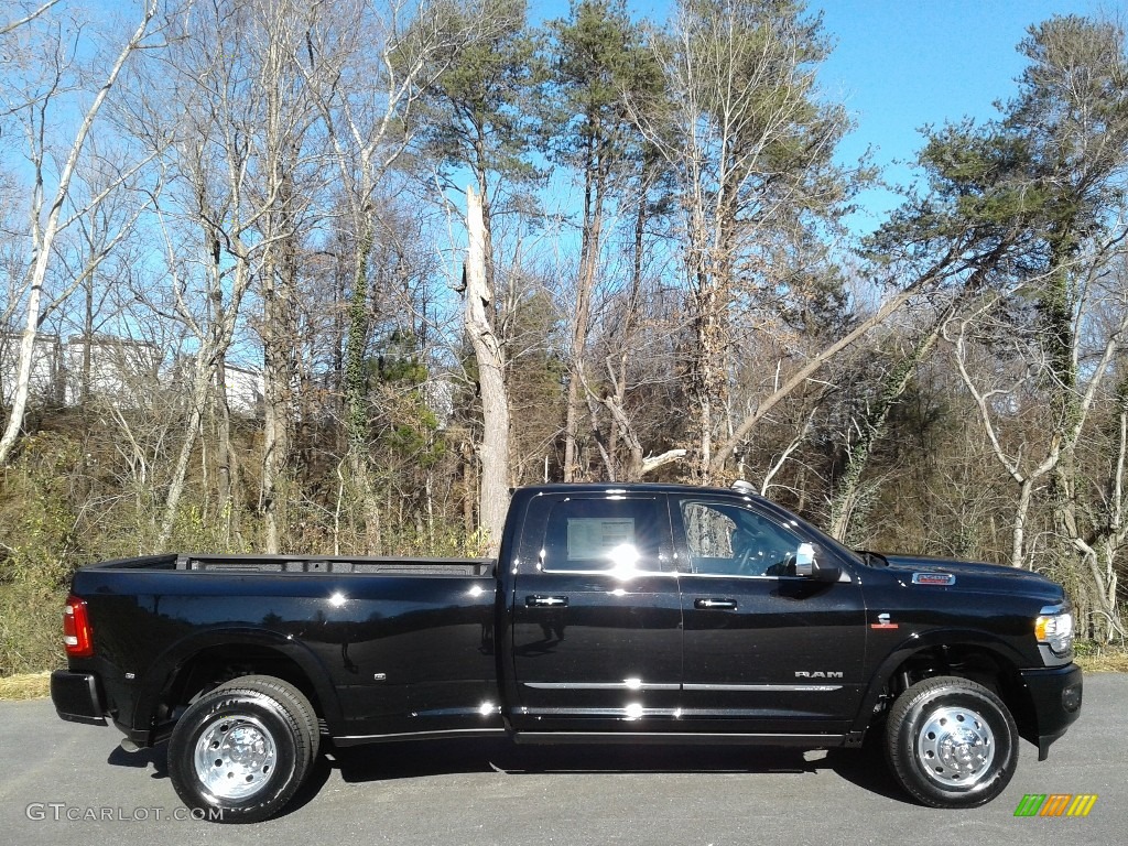 Diamond Black Crystal Pearl 2020 Ram 3500 Limited Crew Cab 4x4 Exterior Photo #140586255