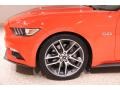 2015 Competition Orange Ford Mustang GT Premium Convertible  photo #34