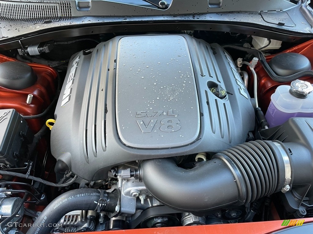 2021 Dodge Charger R/T 5.7 Liter HEMI OHV-16 Valve VVT MDS V8 Engine Photo #140587230