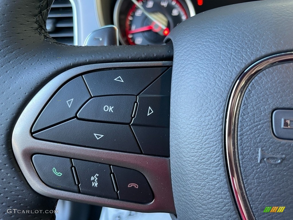 2021 Dodge Charger R/T Black Steering Wheel Photo #140587425