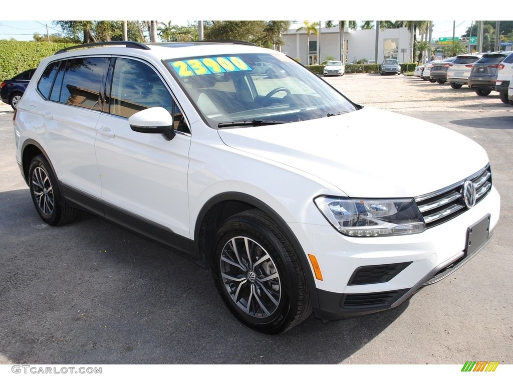 Pure White 2020 Volkswagen Tiguan SE Exterior Photo #140588037