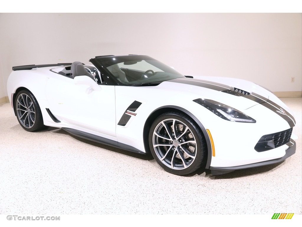 2017 Corvette Grand Sport Convertible - Arctic White / Jet Black photo #1