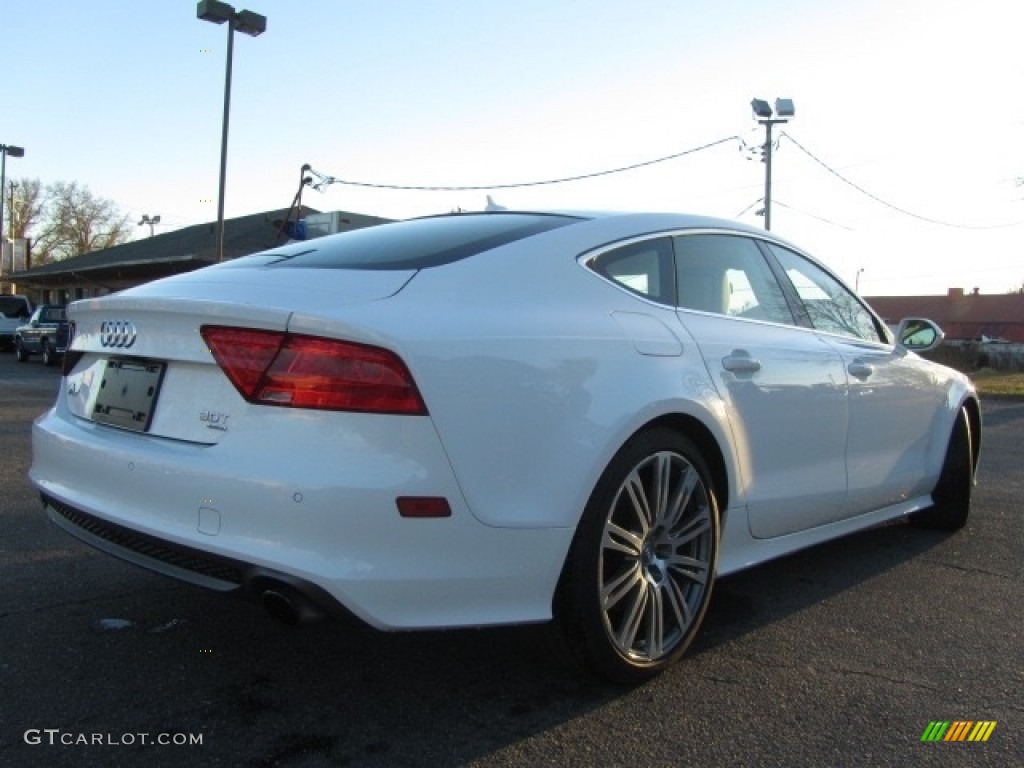 2013 A7 3.0T quattro Prestige - Ibis White / Velvet Beige photo #10