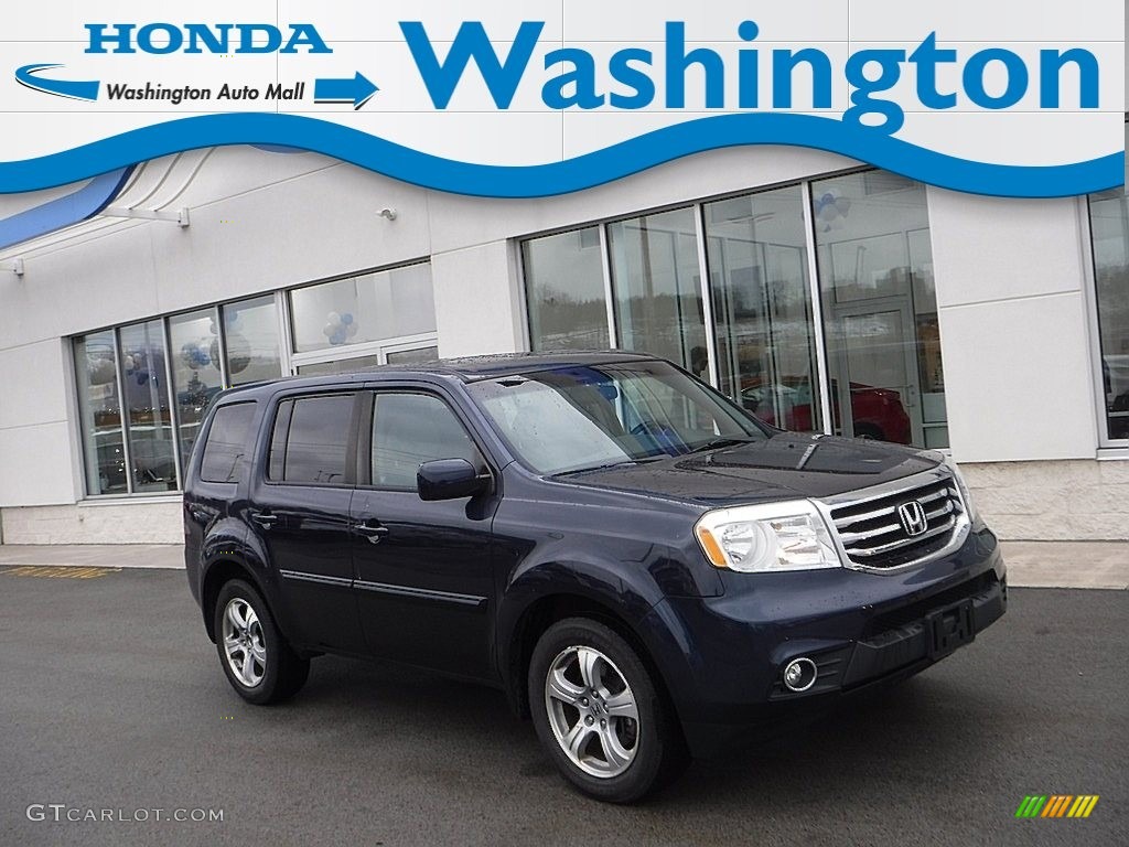 2012 Pilot EX-L 4WD - Bali Blue Pearl / Gray photo #1