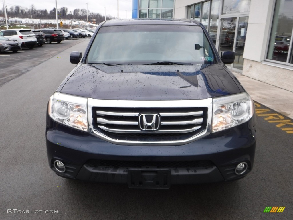 2012 Pilot EX-L 4WD - Bali Blue Pearl / Gray photo #4