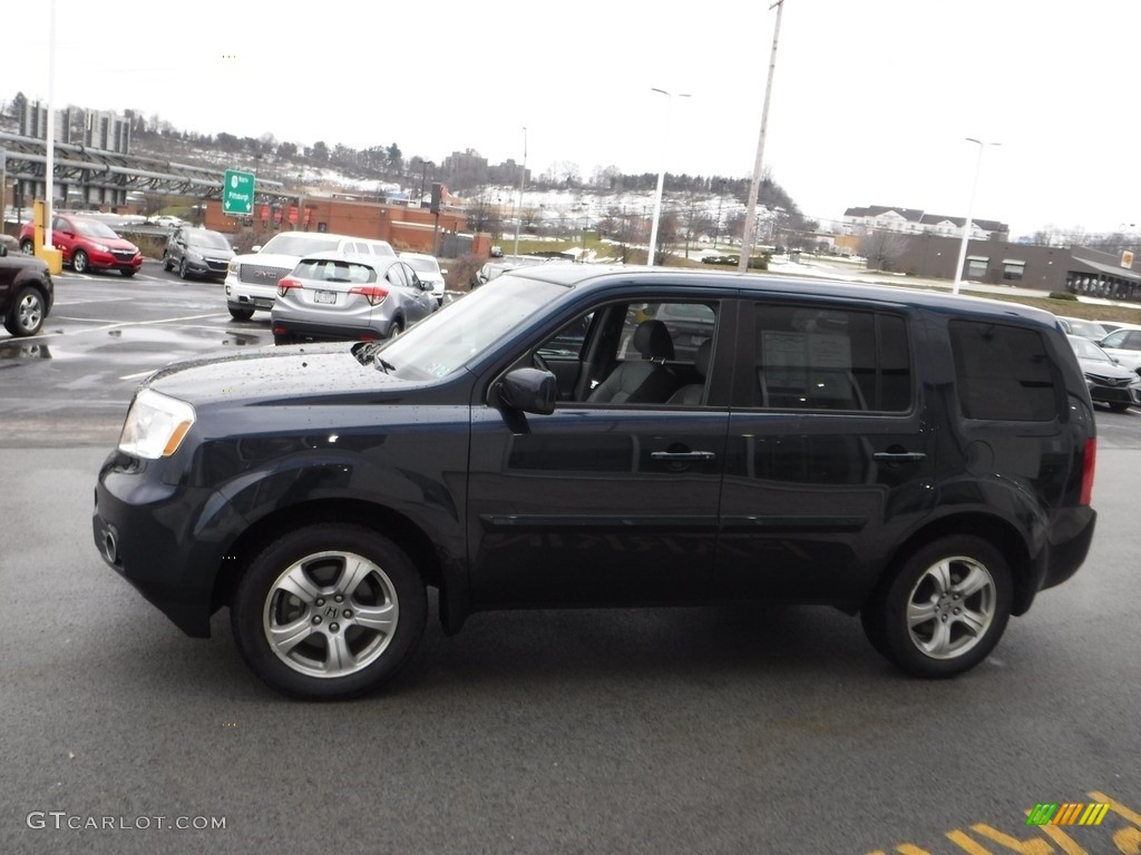 2012 Pilot EX-L 4WD - Bali Blue Pearl / Gray photo #6
