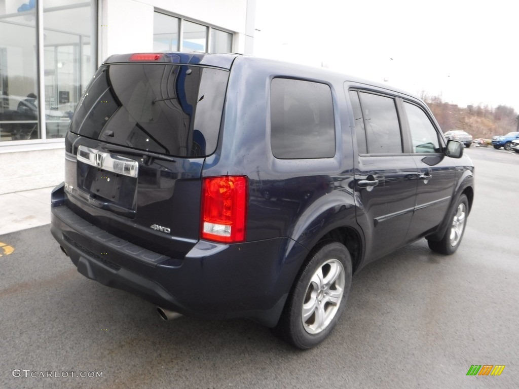 2012 Pilot EX-L 4WD - Bali Blue Pearl / Gray photo #9
