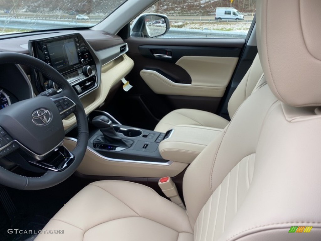 2021 Highlander Hybrid XLE AWD - Blizzard White Pearl / Black photo #3