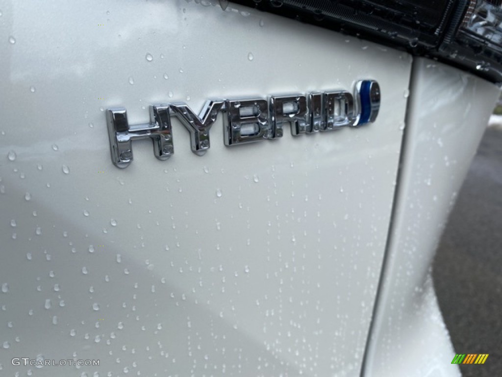 2021 Highlander Hybrid XLE AWD - Blizzard White Pearl / Black photo #24
