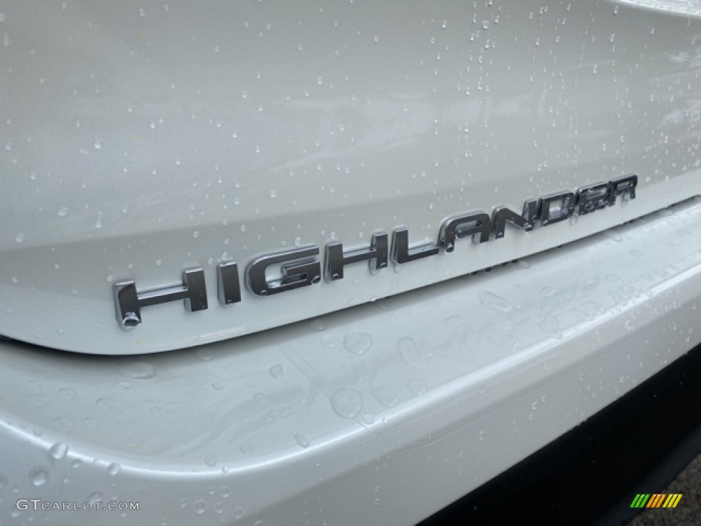 2021 Highlander Hybrid XLE AWD - Blizzard White Pearl / Black photo #26