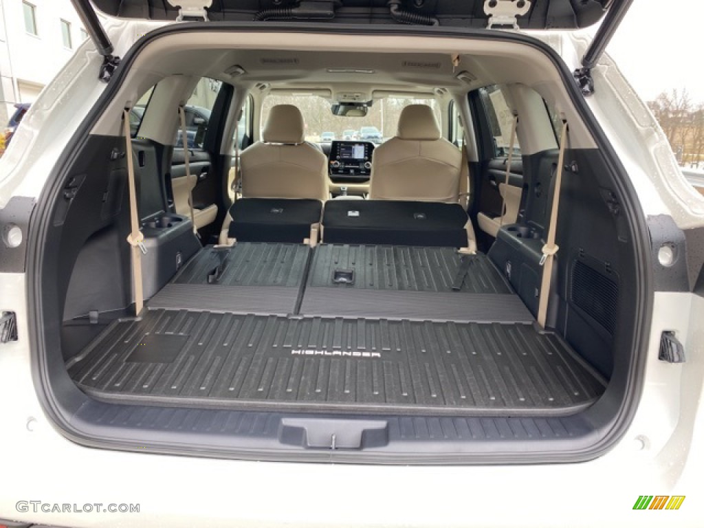 2021 Highlander Hybrid XLE AWD - Blizzard White Pearl / Black photo #35
