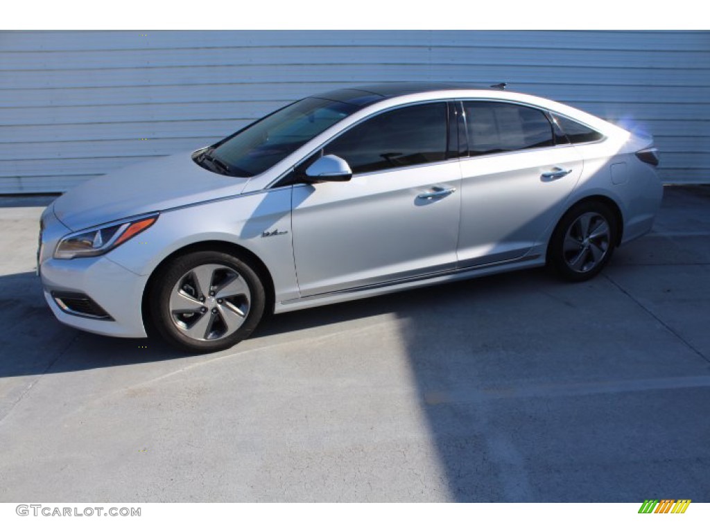 2017 Sonata Limited Hybrid - Ion Silver / Gray photo #6