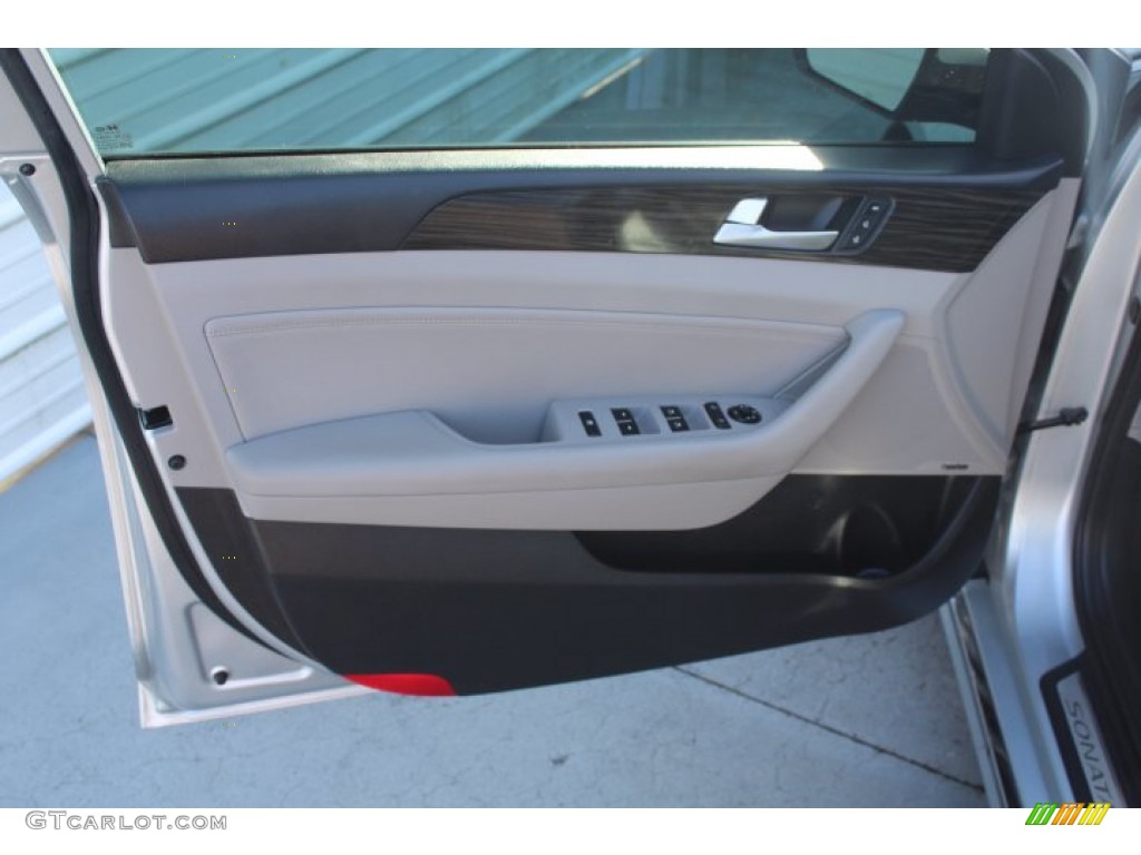 2017 Hyundai Sonata Limited Hybrid Gray Door Panel Photo #140594070
