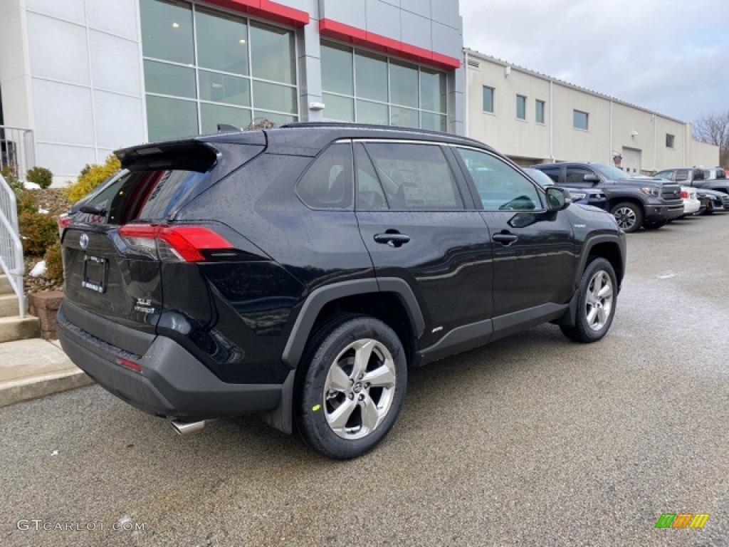 2021 RAV4 XLE AWD Hybrid - Midnight Black Metallic / Nutmeg photo #14