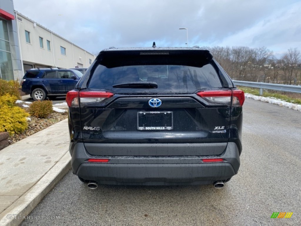2021 RAV4 XLE AWD Hybrid - Midnight Black Metallic / Nutmeg photo #15