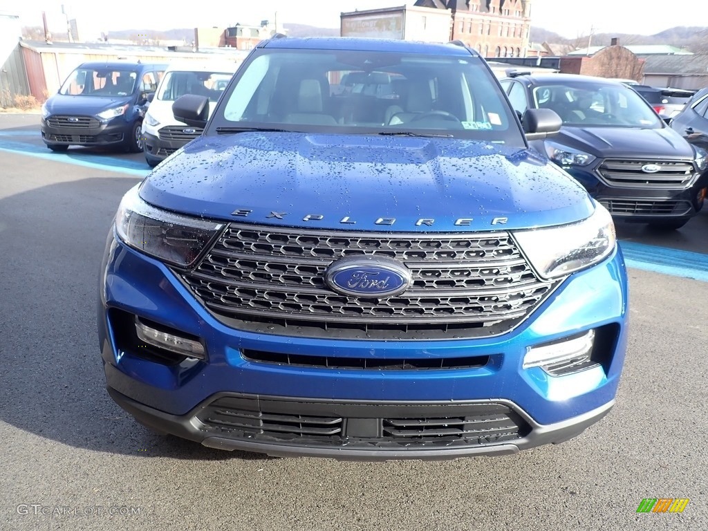 2021 Explorer XLT 4WD - Atlas Blue Metallic / Light Slate photo #4