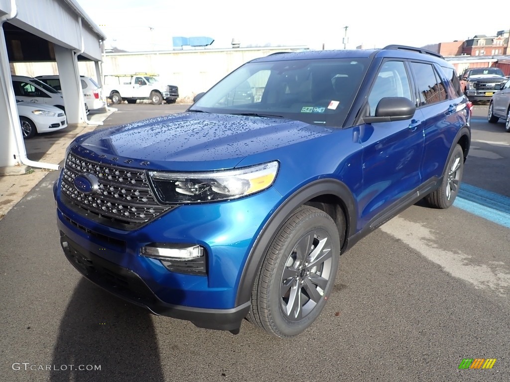 2021 Explorer XLT 4WD - Atlas Blue Metallic / Light Slate photo #5