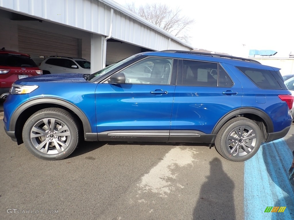2021 Explorer XLT 4WD - Atlas Blue Metallic / Light Slate photo #6