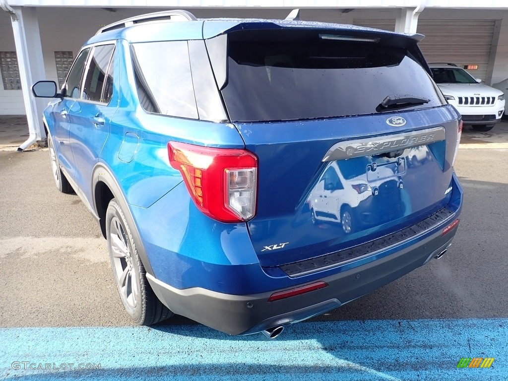 2021 Explorer XLT 4WD - Atlas Blue Metallic / Light Slate photo #7