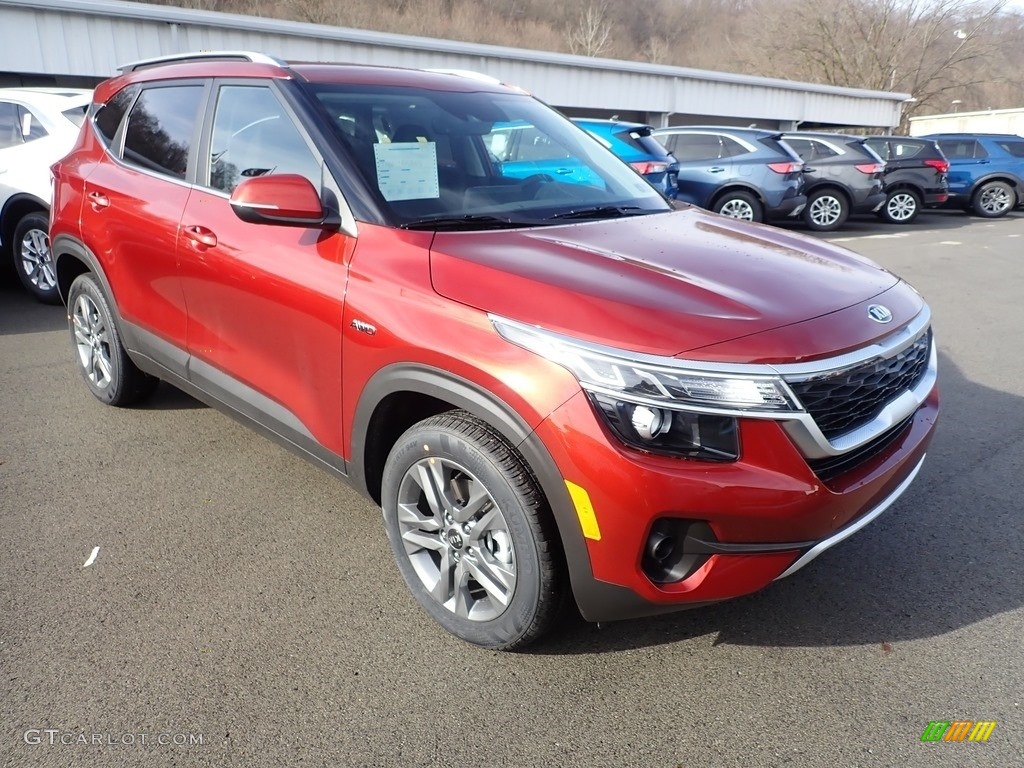 2021 Seltos S AWD - Mars Orange / Black photo #3