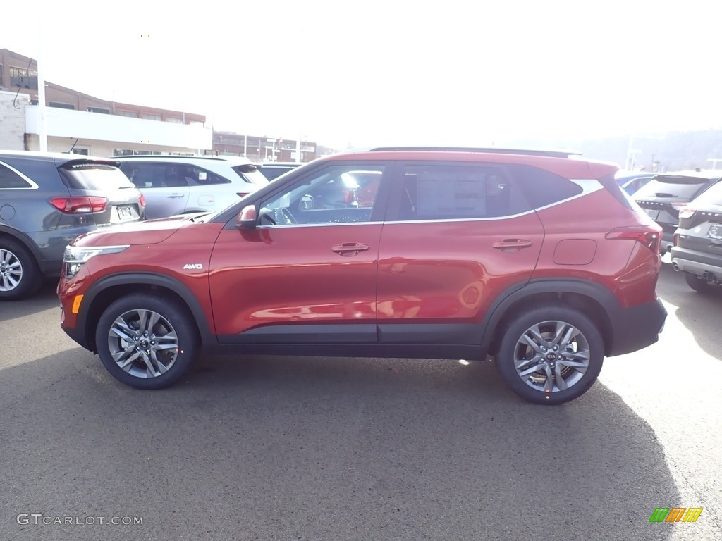 2021 Seltos S AWD - Mars Orange / Black photo #6