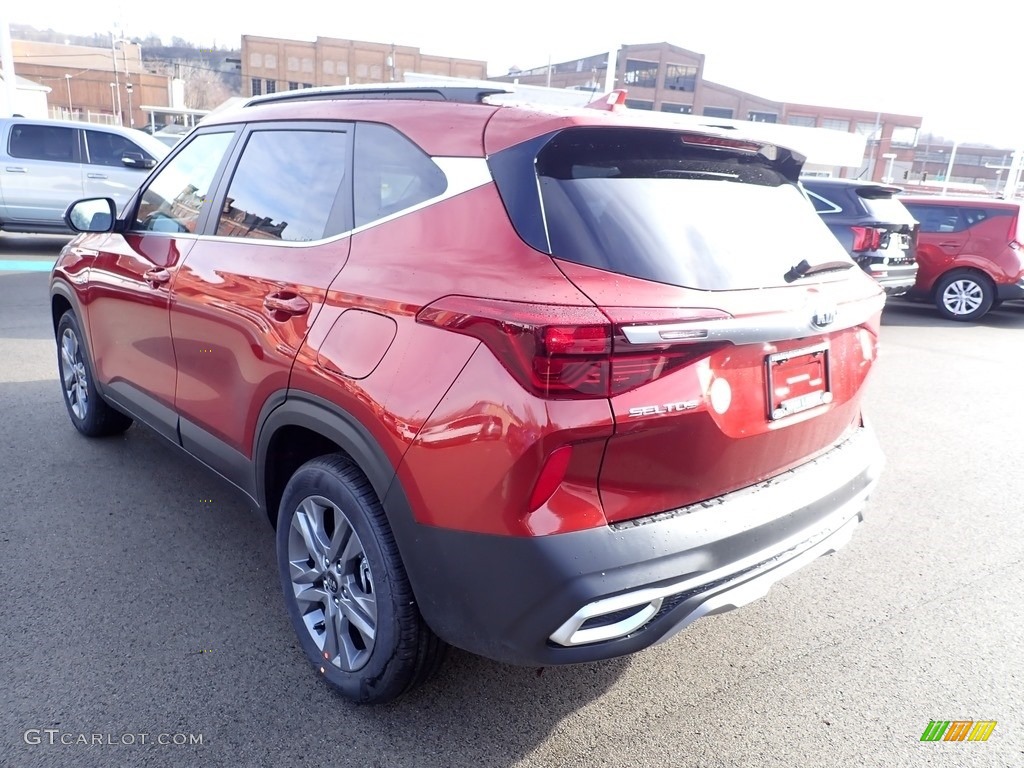 2021 Seltos S AWD - Mars Orange / Black photo #7