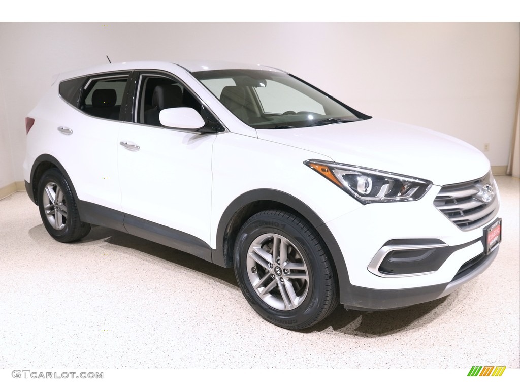 Pearl White 2018 Hyundai Santa Fe Sport Standard Santa Fe Sport Model Exterior Photo #140596828