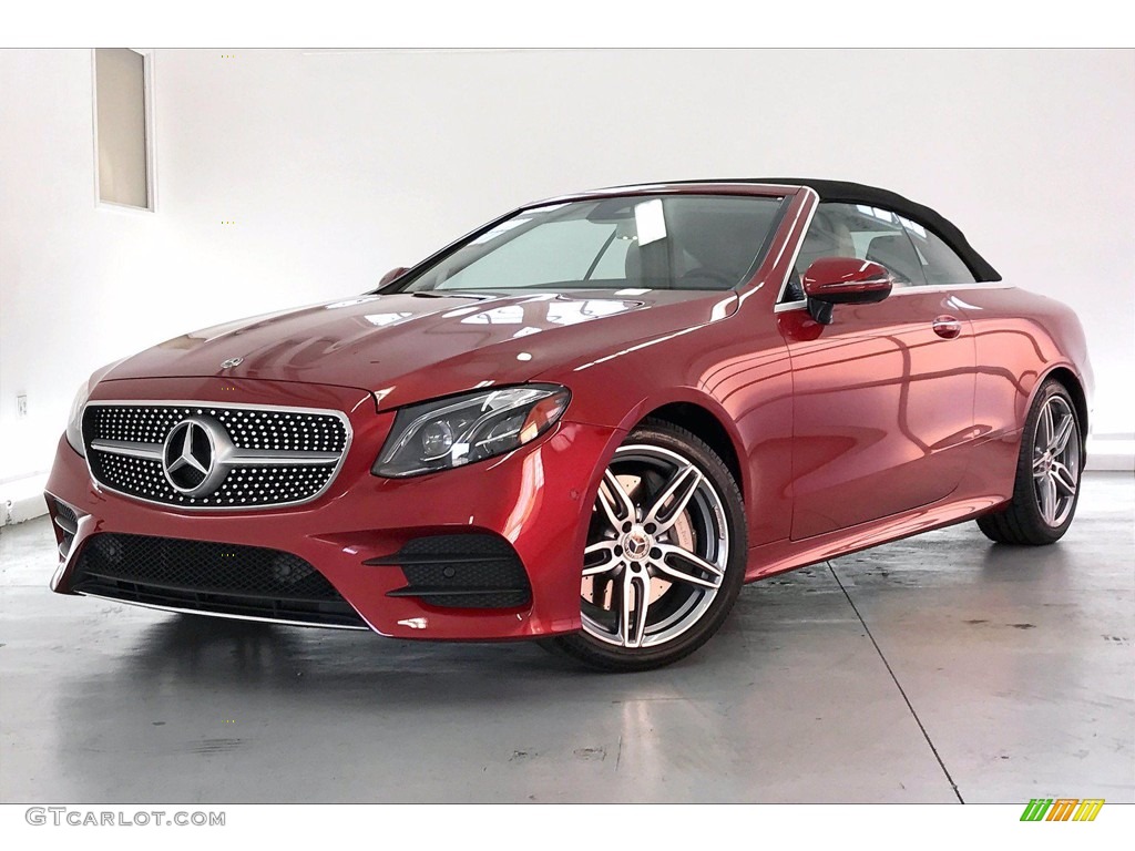 designo Cardinal Red Metallic 2018 Mercedes-Benz E 400 Convertible Exterior Photo #140597244