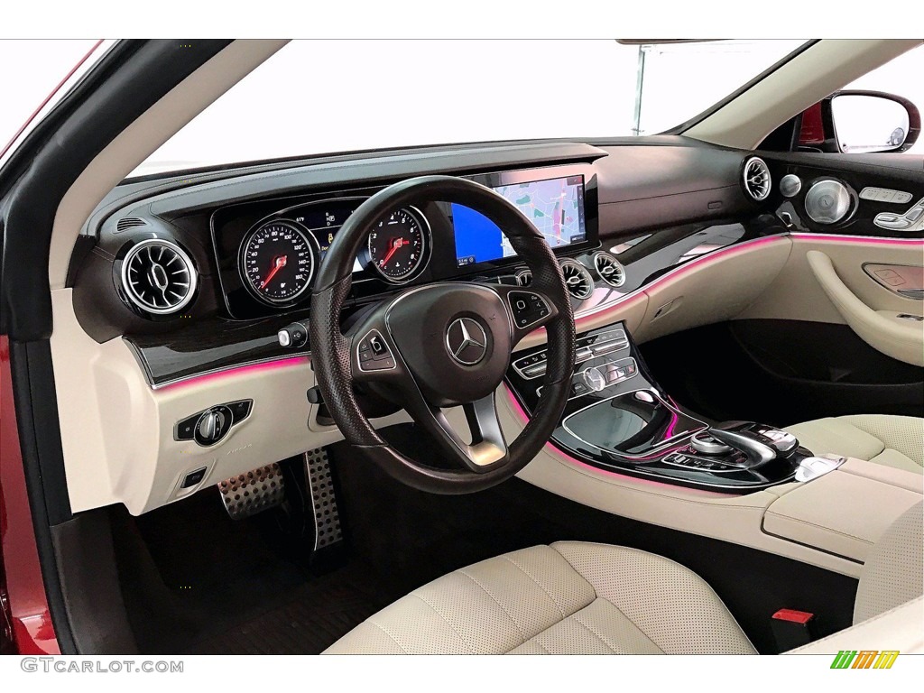 Macchiato Beige/Espresso Brown Interior 2018 Mercedes-Benz E 400 Convertible Photo #140597302