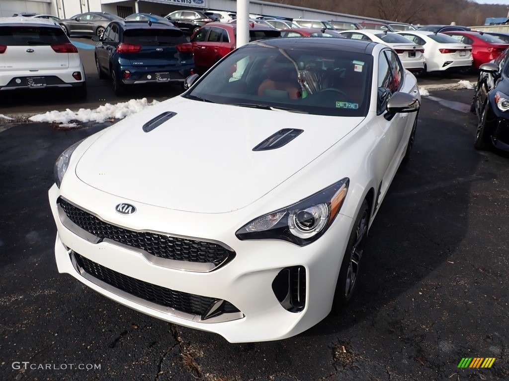 2021 Stinger GT-Line AWD - Snow White Pearl / Black photo #5