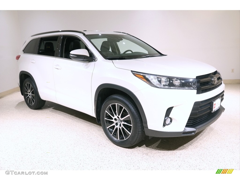 2018 Highlander SE AWD - Blizzard White Pearl / Black photo #1