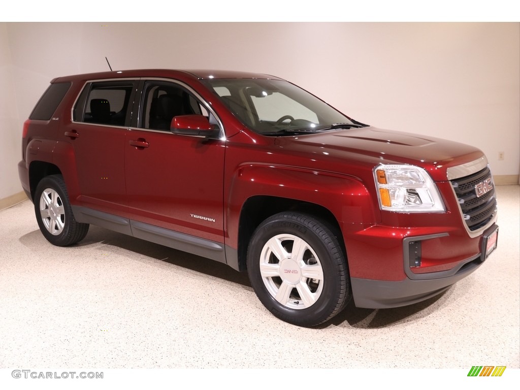 2016 Terrain SLE AWD - Crimson Red Tintcoat / Jet Black photo #1