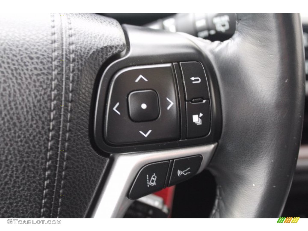 2017 Toyota Highlander LE Black Steering Wheel Photo #140600422
