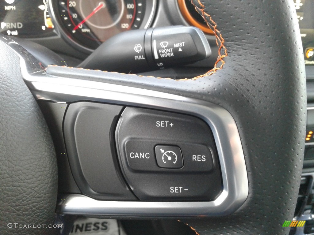 2021 Jeep Gladiator Mojave 4x4 Black/Steel Gray Steering Wheel Photo #140600731