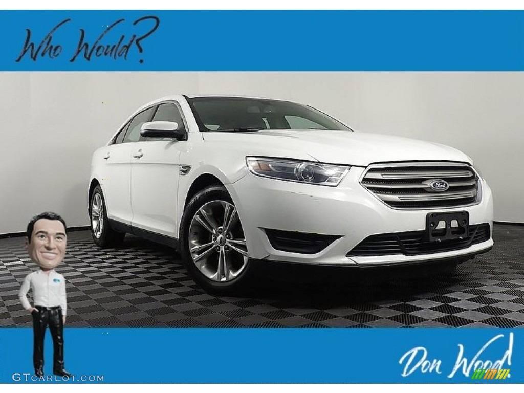 2013 Taurus SEL AWD - Oxford White / Dune photo #1