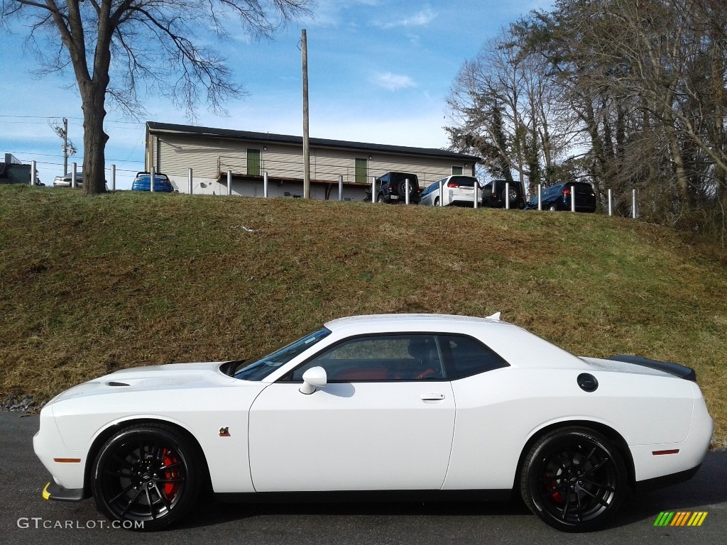 2021 Challenger R/T Scat Pack - White Knuckle / Black/Ruby Red photo #1
