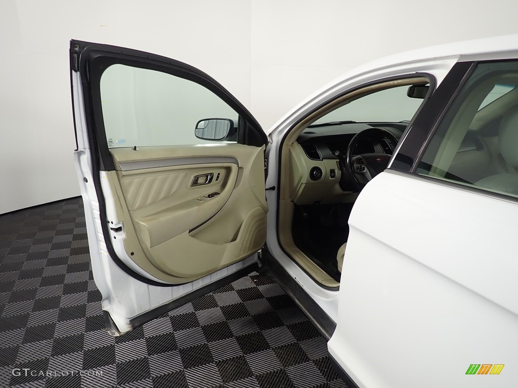 2013 Taurus SEL AWD - Oxford White / Dune photo #27