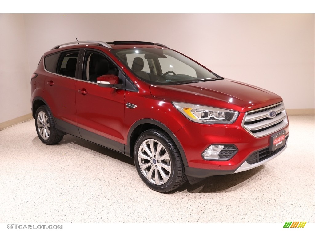 2018 Escape Titanium 4WD - Ruby Red / Charcoal Black photo #1