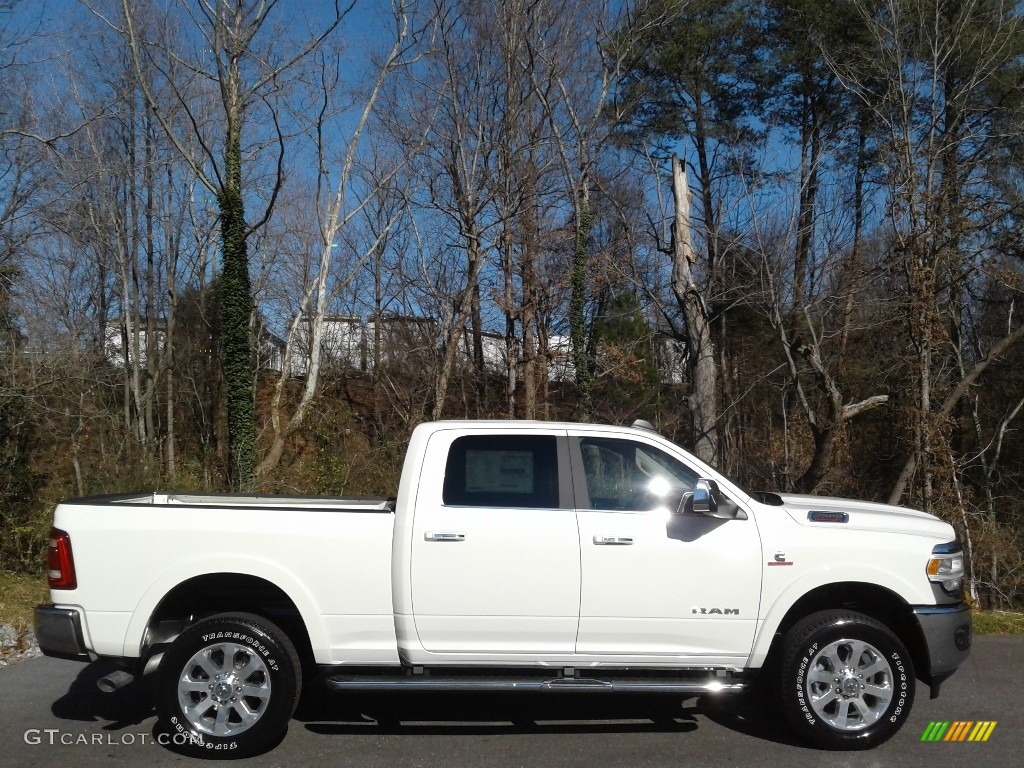 2020 2500 Laramie Crew Cab 4x4 - Pearl White / Black photo #5