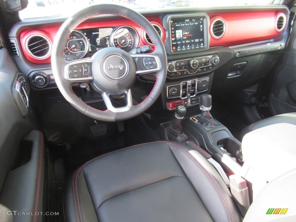 2020 Jeep Wrangler Unlimited Rubicon 4x4 Black Dashboard Photo #140605294