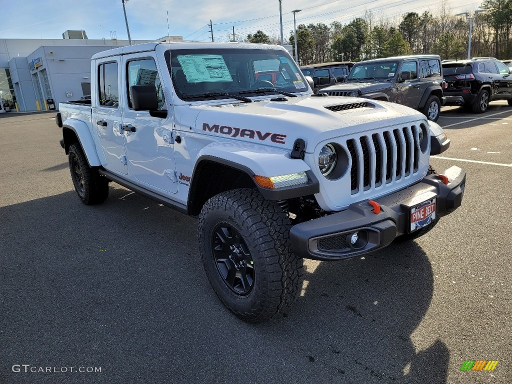 2021 Gladiator Mojave 4x4 - Bright White / Black/Steel Gray photo #1