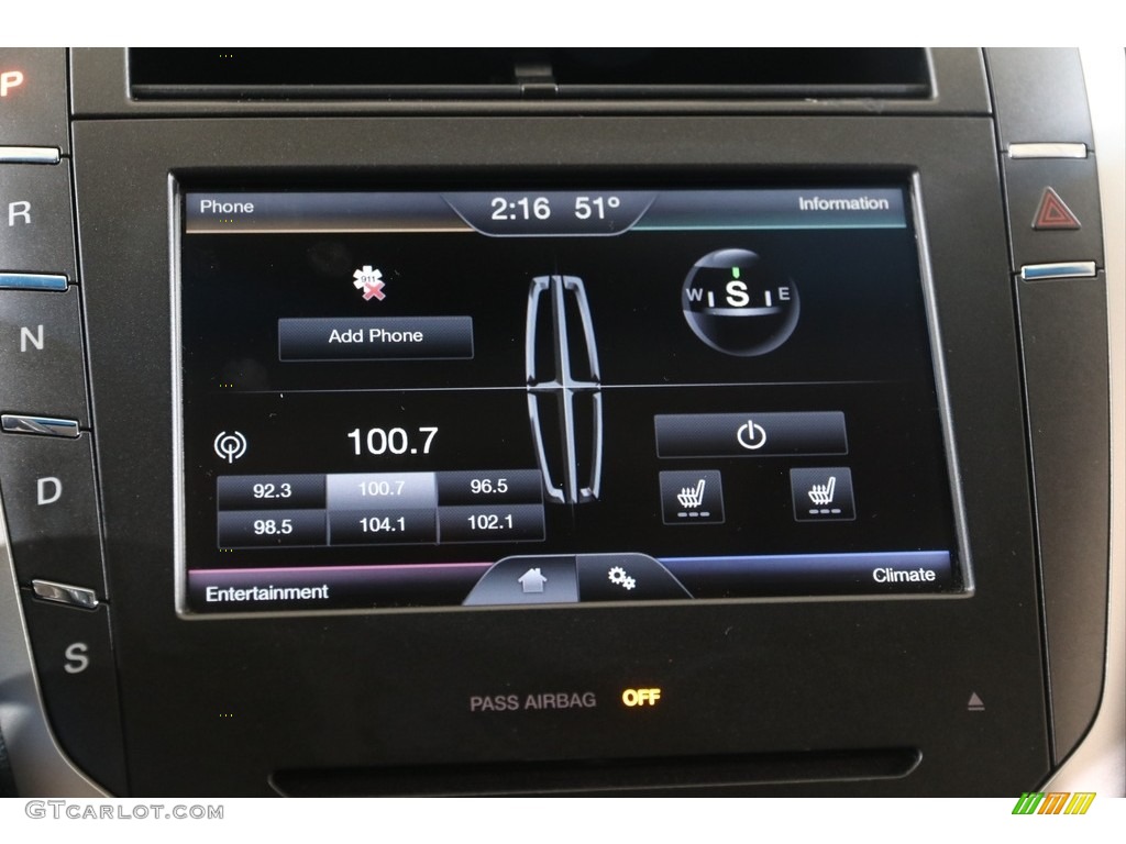 2016 Lincoln MKZ 2.0 Audio System Photos
