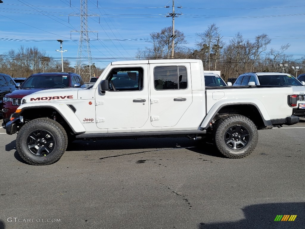 2021 Gladiator Mojave 4x4 - Bright White / Black/Steel Gray photo #3