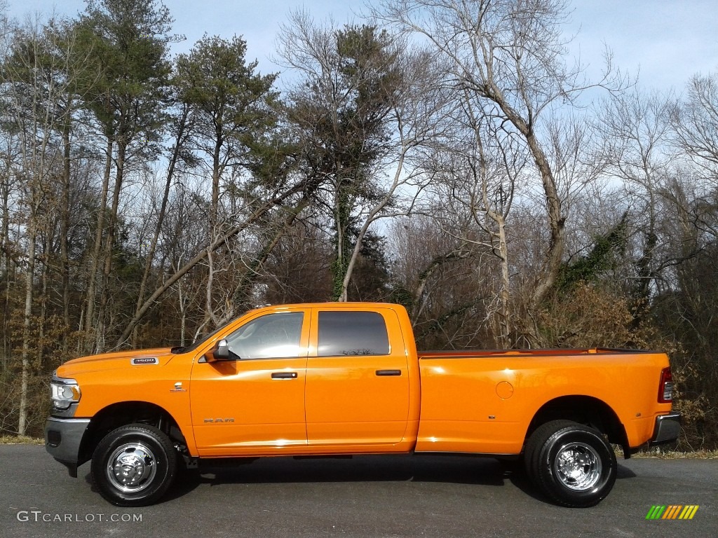 Omaha Orange 2020 Ram 3500 Tradesman Crew Cab 4x4 Exterior Photo #140606464