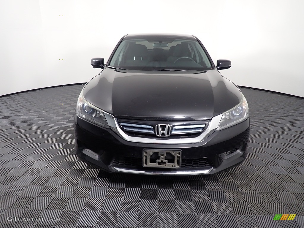 2014 Accord Hybrid Sedan - Obsidian Blue Pearl / Black photo #4