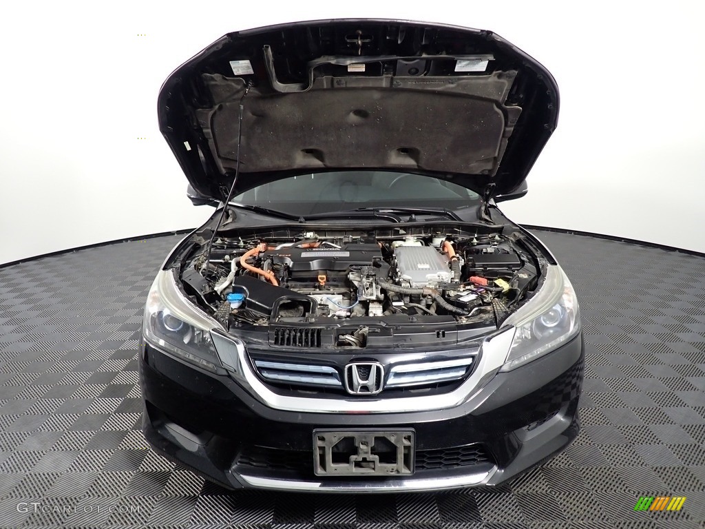 2014 Accord Hybrid Sedan - Obsidian Blue Pearl / Black photo #5