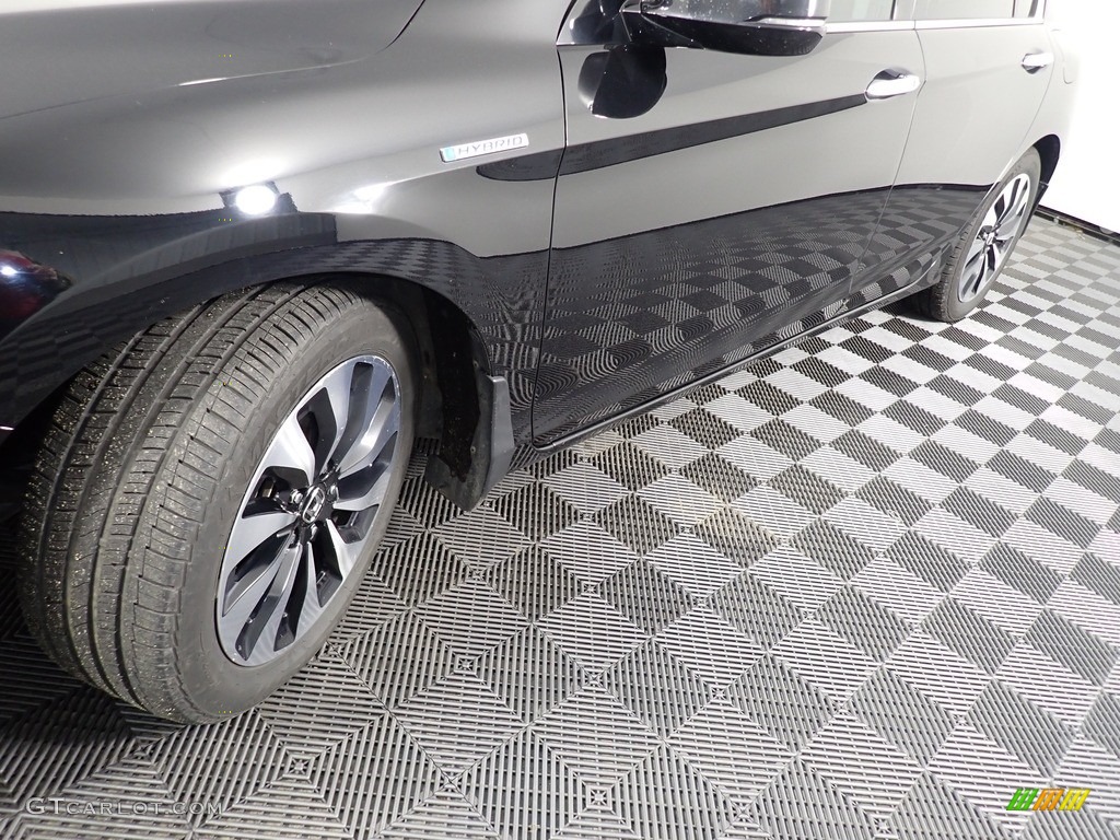 2014 Accord Hybrid Sedan - Obsidian Blue Pearl / Black photo #8