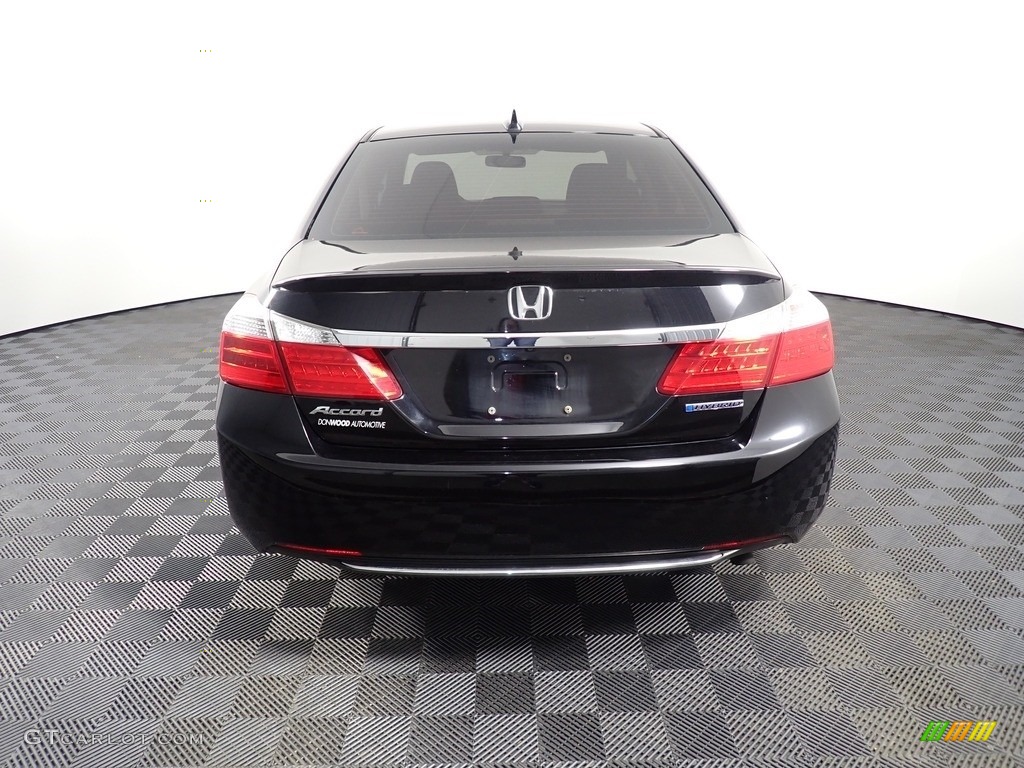 2014 Accord Hybrid Sedan - Obsidian Blue Pearl / Black photo #11