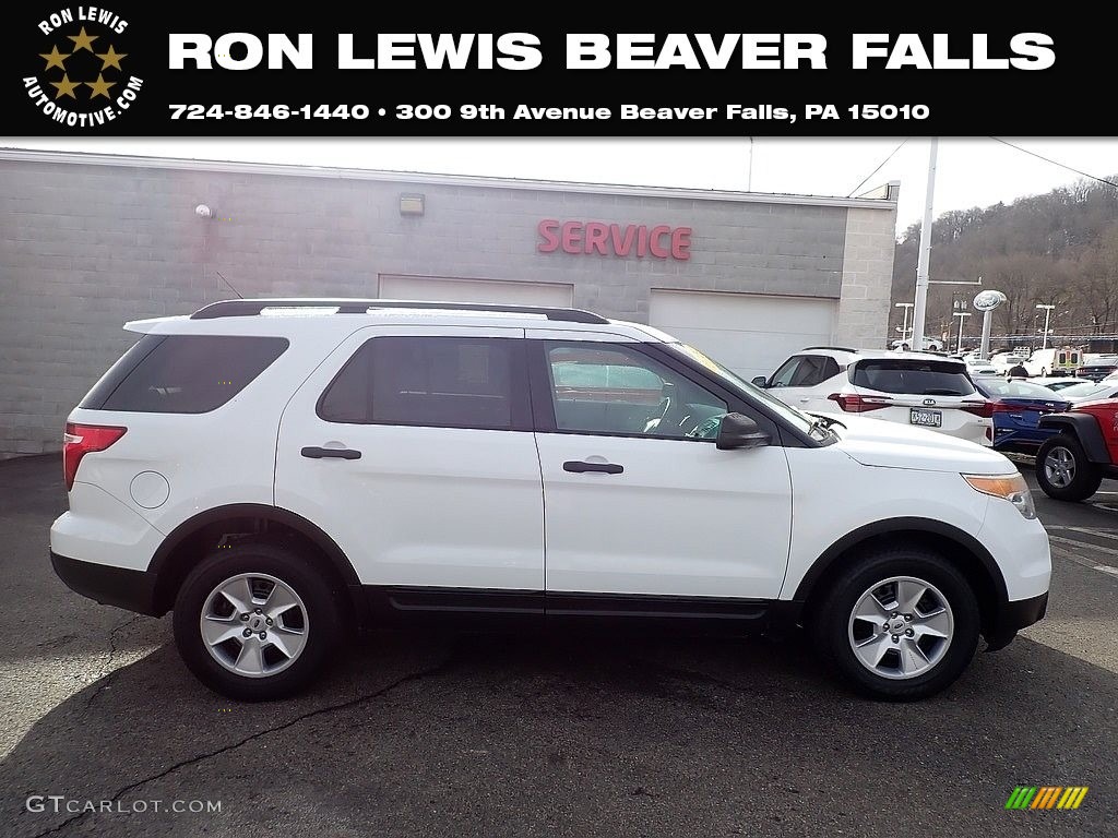 2014 Explorer 4WD - Oxford White / Medium Light Stone photo #1